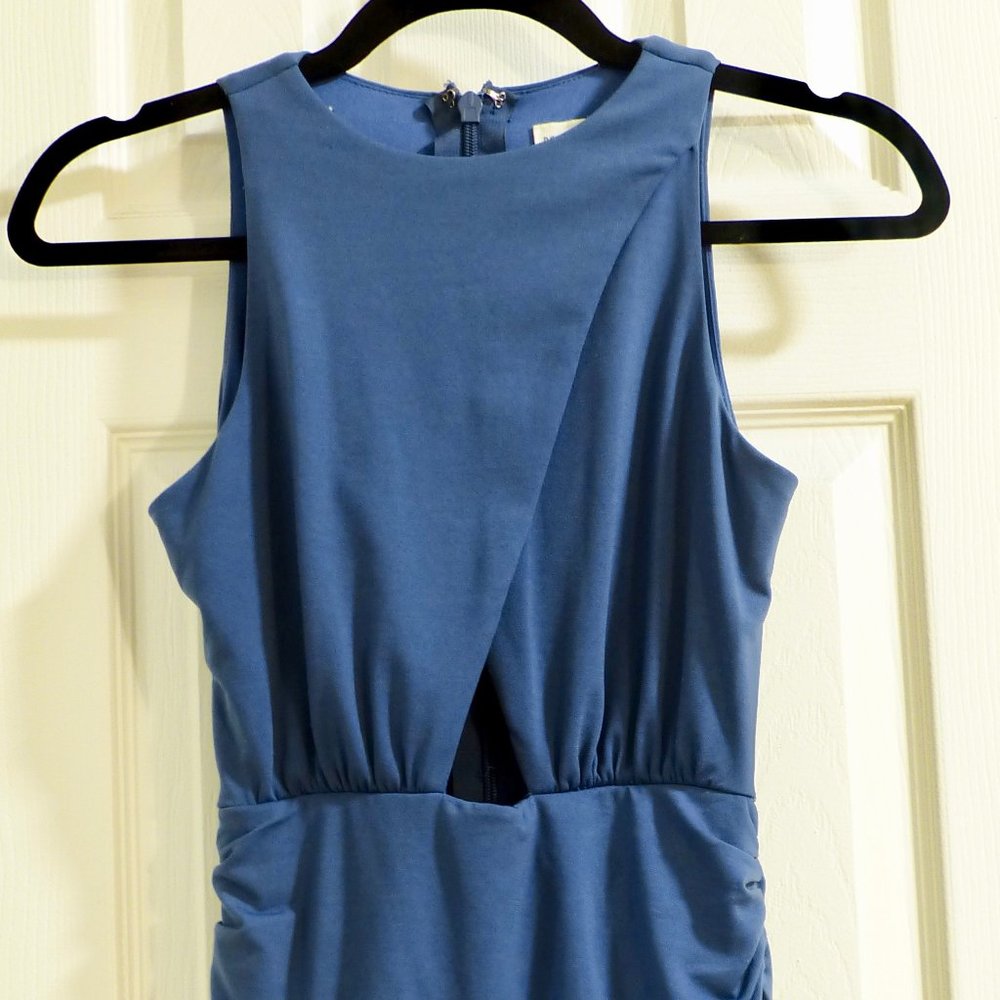 SOLD ---BODYCON MINI BLUE DRESS ---